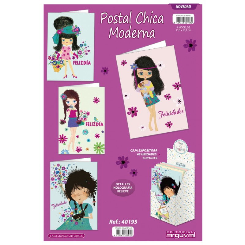 Postal garota moderna