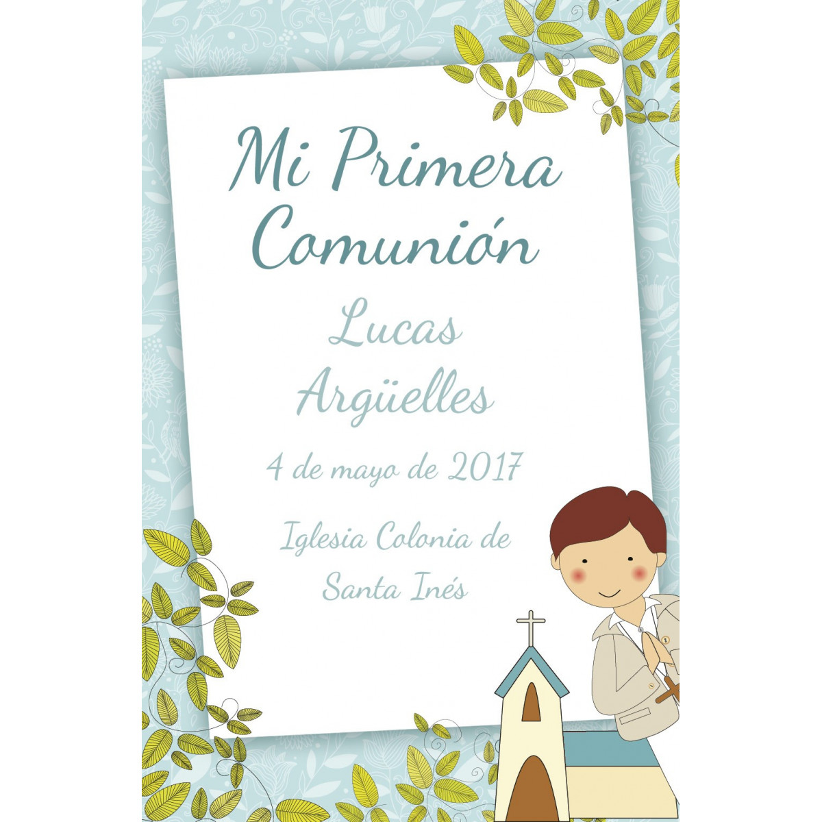 Pacote de 24 estampas de igreja infantil de comunhão