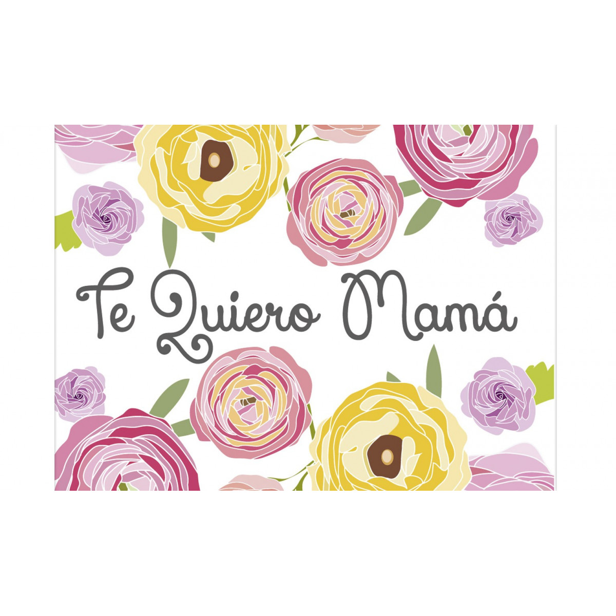 Mini cartão de rosas te amo mãe