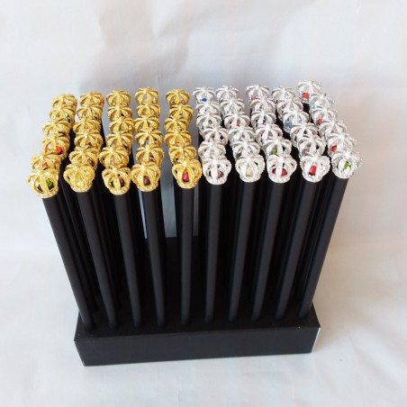 Coroas de lápis preto