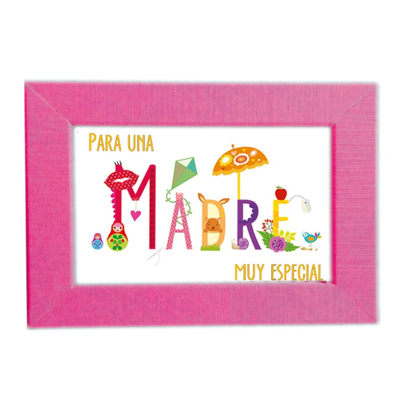 Porta-retrato + mini postal mãe