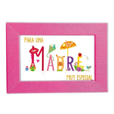 Porta-retrato + mini postal mãe
