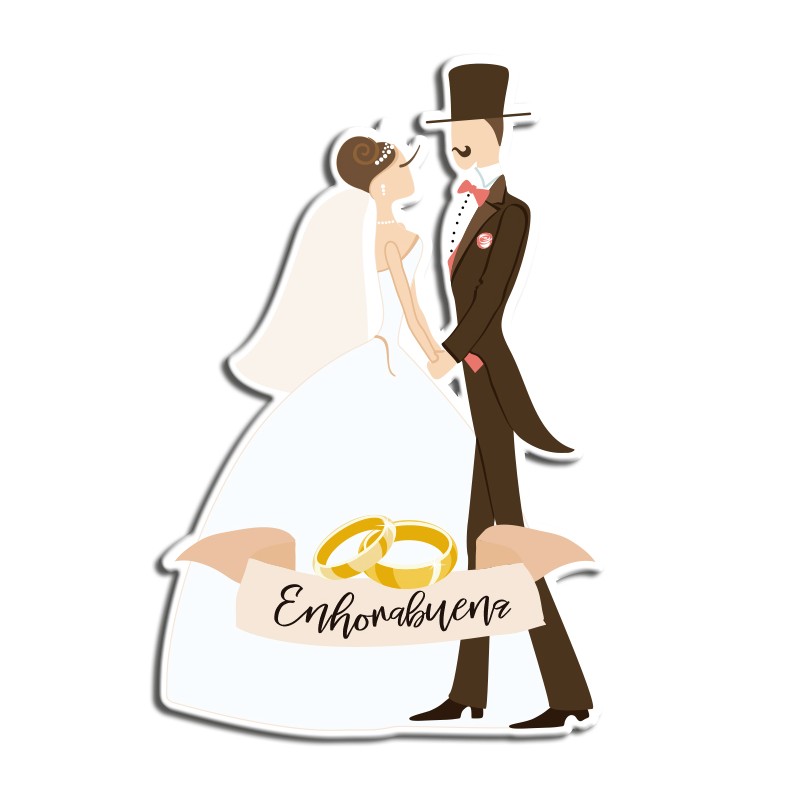 Cartão de felicitações de casamento