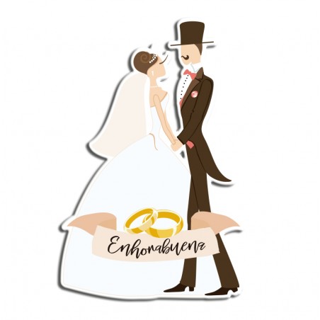 Cartão de felicitações de casamento