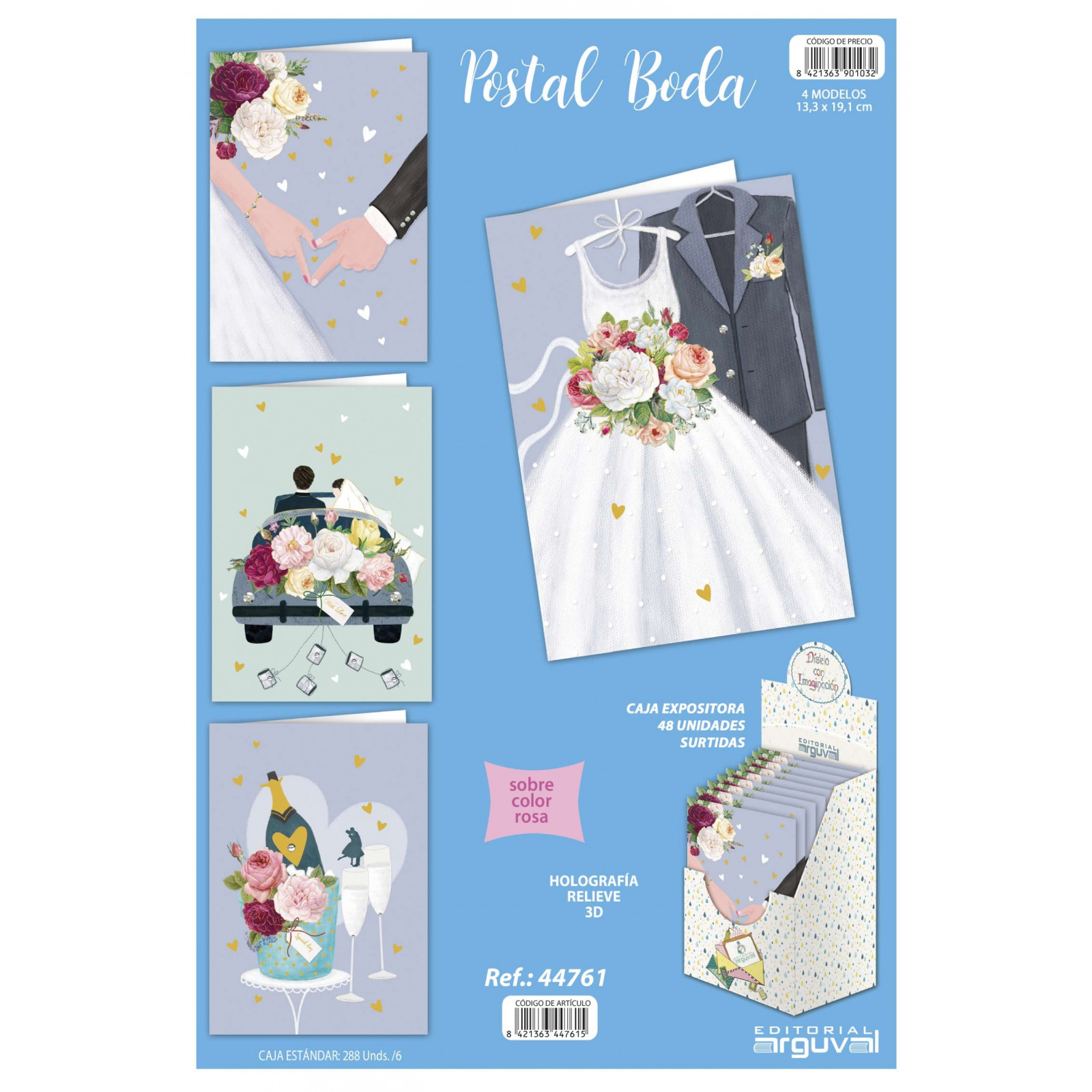 Cartão postal de casamento
