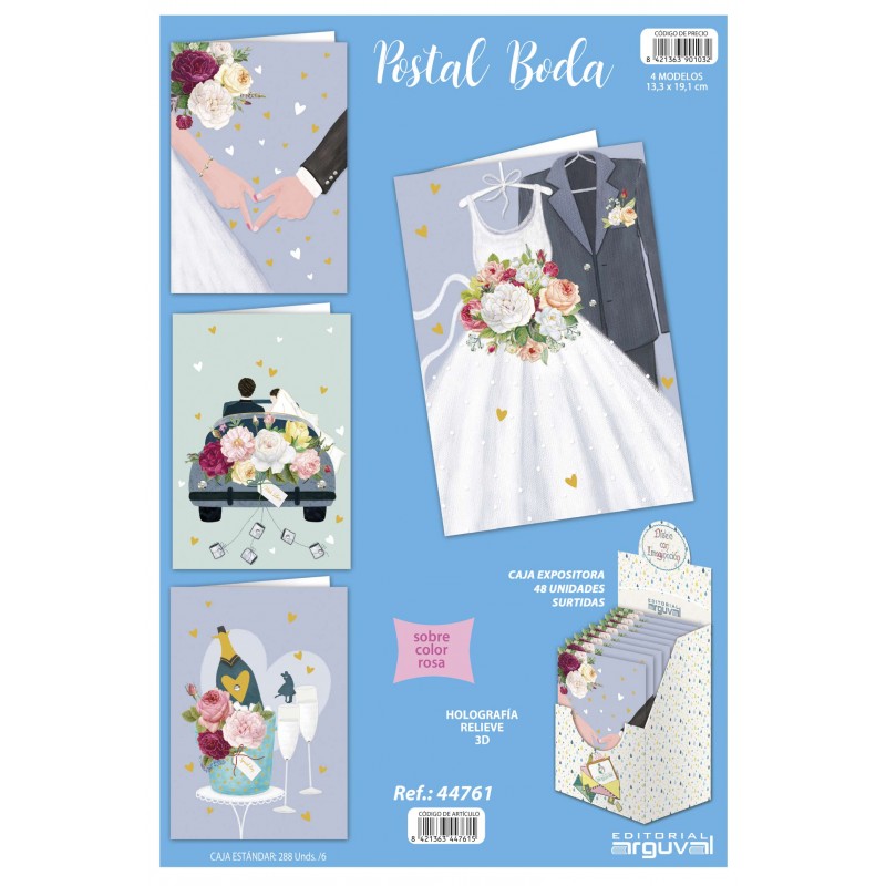 Cartão postal de casamento