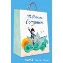 Bolsa média de comunhão menino barco