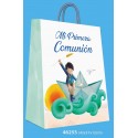 Bolsa grande comunhão menino barco