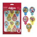 Blister 20 dekorapin oblea patrulha canina 6 5x4cm