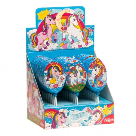 Piruleta de chocolate unicórnio 30 g