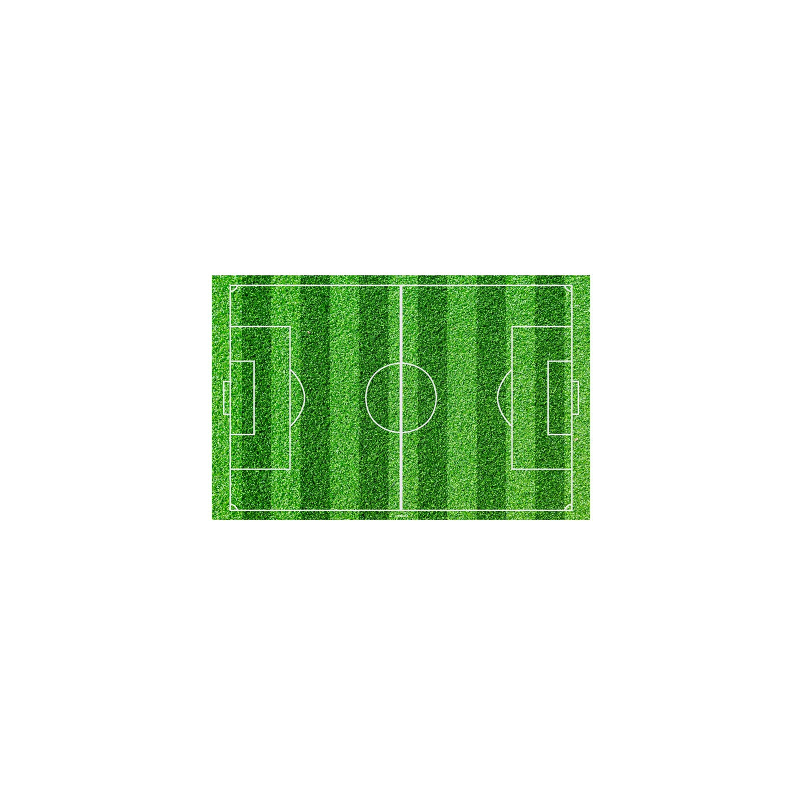 Lámina Comestível para Tortas com Design de Campo de Futebol