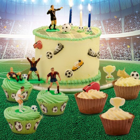 Blister 12 velas de aniversário futebol