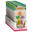 Velas de aniversário de dinossauro 2D - Conjunto de velas para crianças