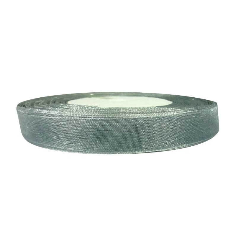 Fita de prata de organza