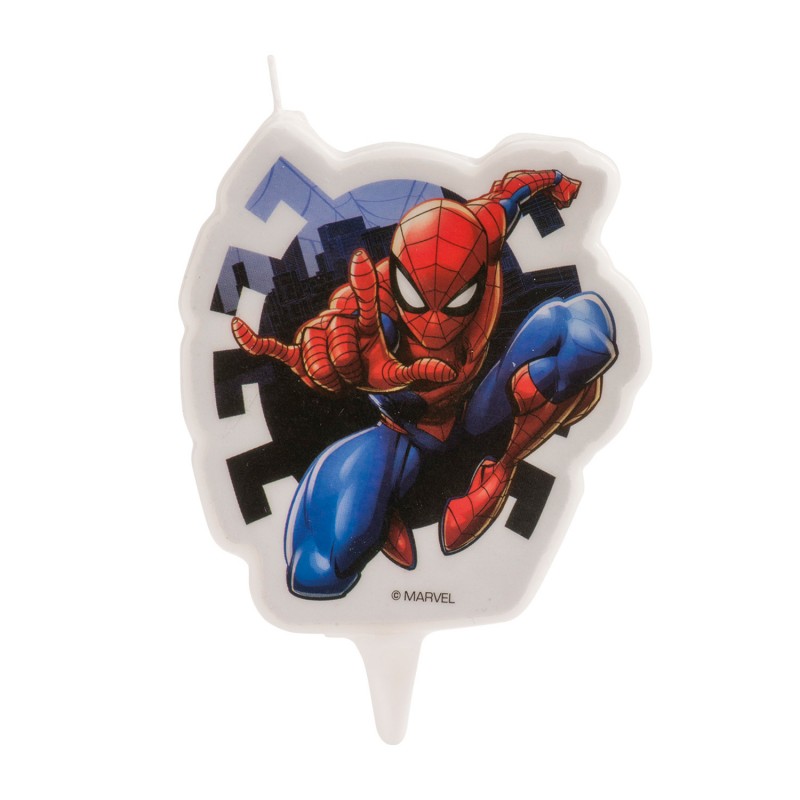 Vela de aniversário do Spiderman Decoração ideal para festas infantis