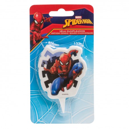 Vela de aniversário do Spiderman Decoração ideal para festas infantis
