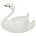 Cisnes brancos de plástico para decorar bolos