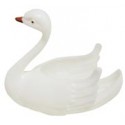 Cisnes de plástico branco
