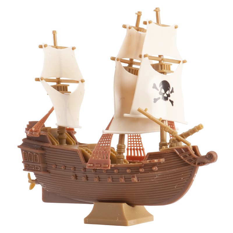 Barco pirata para decoração de bolos