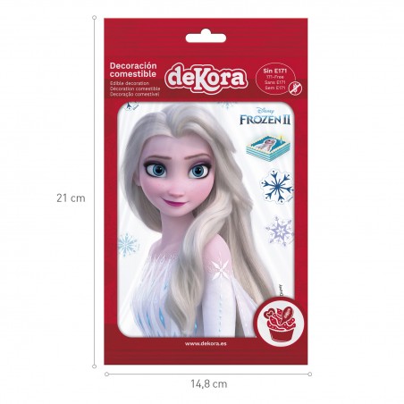 Oblea torta silhueta frozen