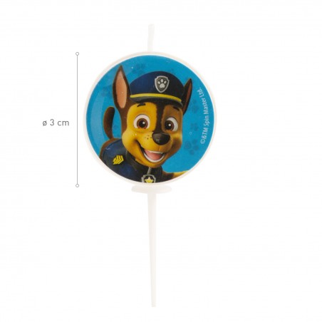 Velas de aniversário patrulha canina ø 3cm