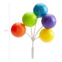 Balões de futebol de plástico para topo de bolo 12cm