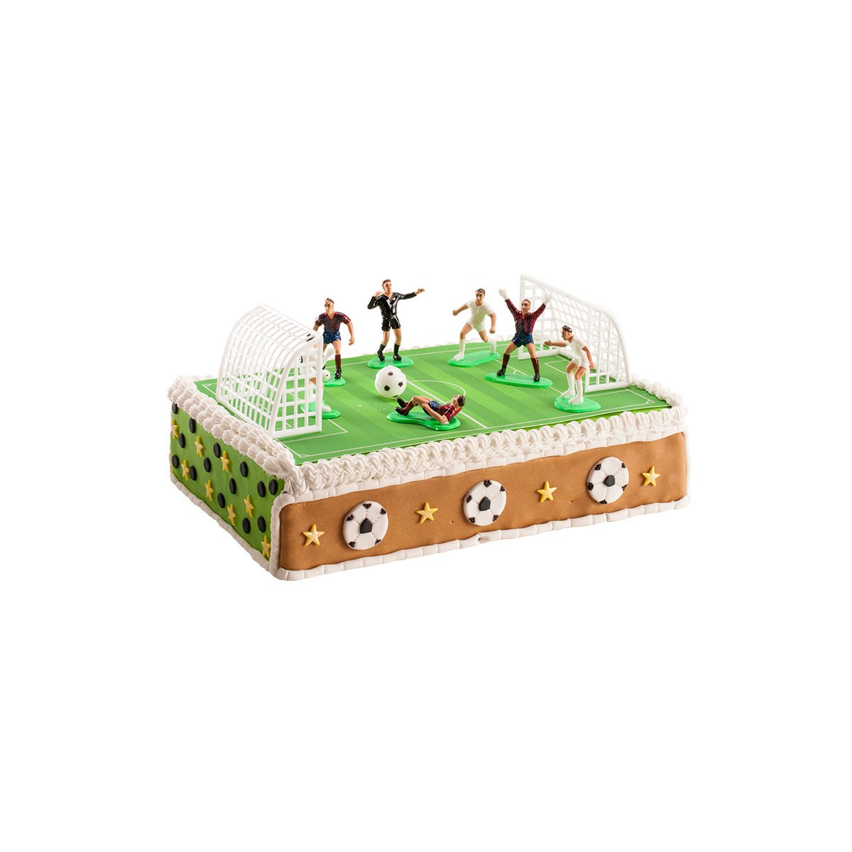 Conjunto de Figuras de Futebol para Bolos Partida Completa na sua Celebração