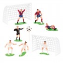 Conjunto de Figuras de Futebol para Bolos Partida Completa na sua Celebração