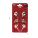 Velas Decorativas de Futebol Pack de 6 com Botas Douradas e Design Esportivo