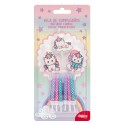 Conjunto de Velas de Aniversário Unicórnio Decoração Mágica para Bolos