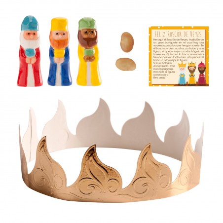 Caixa surt roscon coroa ouro rei porcelana castelhana
