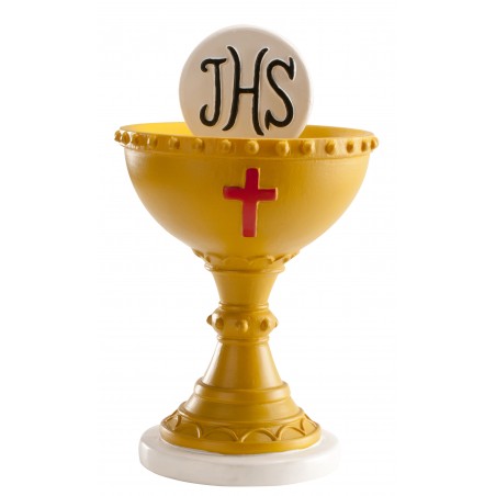 Figura de bolo de comunhão cálice