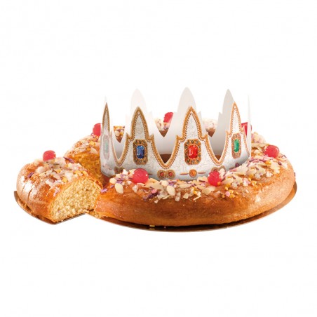 Coroa para Roscón de Reyes – Design Real com Gemas