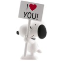 Snoopy figura de pvc | eu te amo 7 5cm