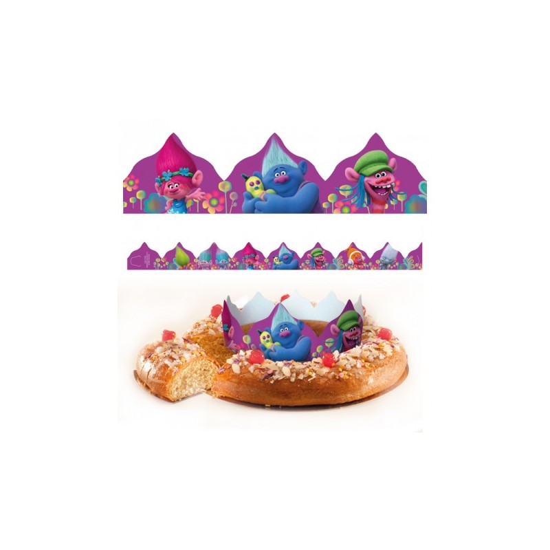 Coroa para Roscón de Reyes dos Trolls