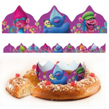 Coroa para Roscón de Reyes dos Trolls