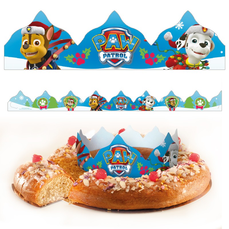 Coroa para Roscón de Reyes Patrulha Canina
