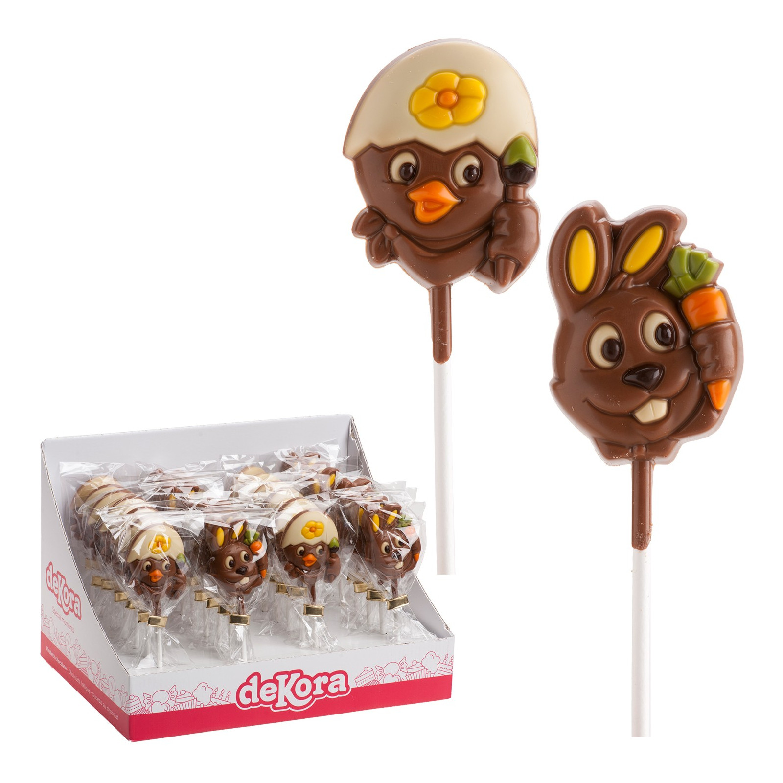 Pirulitos de chocolate animal 20gr