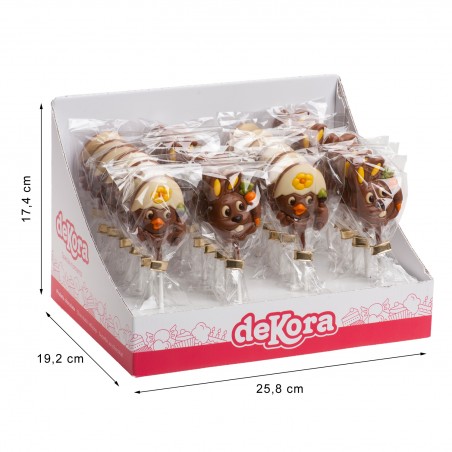 Pirulitos de chocolate animal 20gr