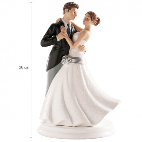 Casal de noivos dançando 20cm