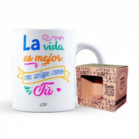 Caneca a vida é melhor com amigos como você