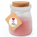 Vela aromática personalizada casamento