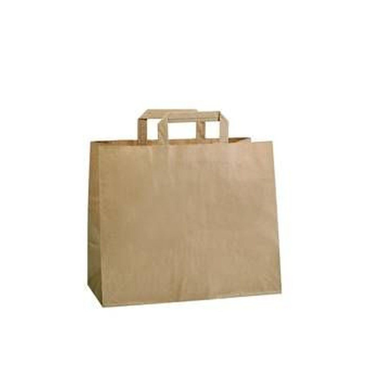 Bolsa kraft de alça plana