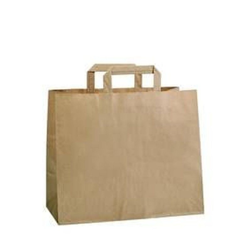 Bolsa kraft de alça plana