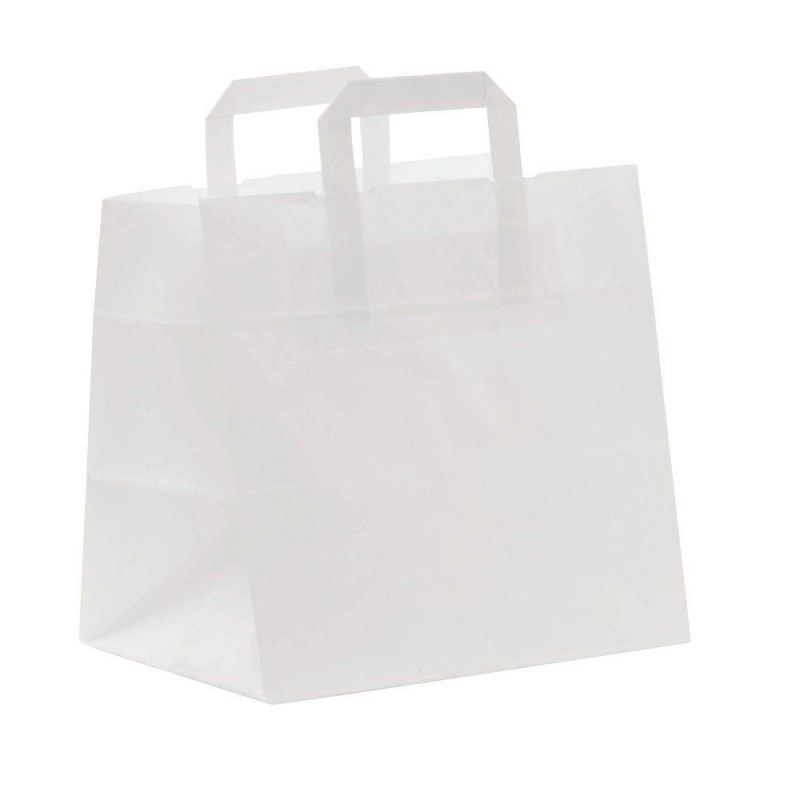 Saco de papel com alça plana Saco de papel com alça plana