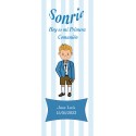 Adesivo grande personalizado para comunhão de menino