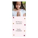 Adesivo de comunhão menina personalizado com foto