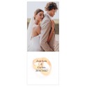Adesivo de aliança de casamento personalizado com foto