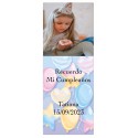 Adesivo de foto de aniversário personalizado
