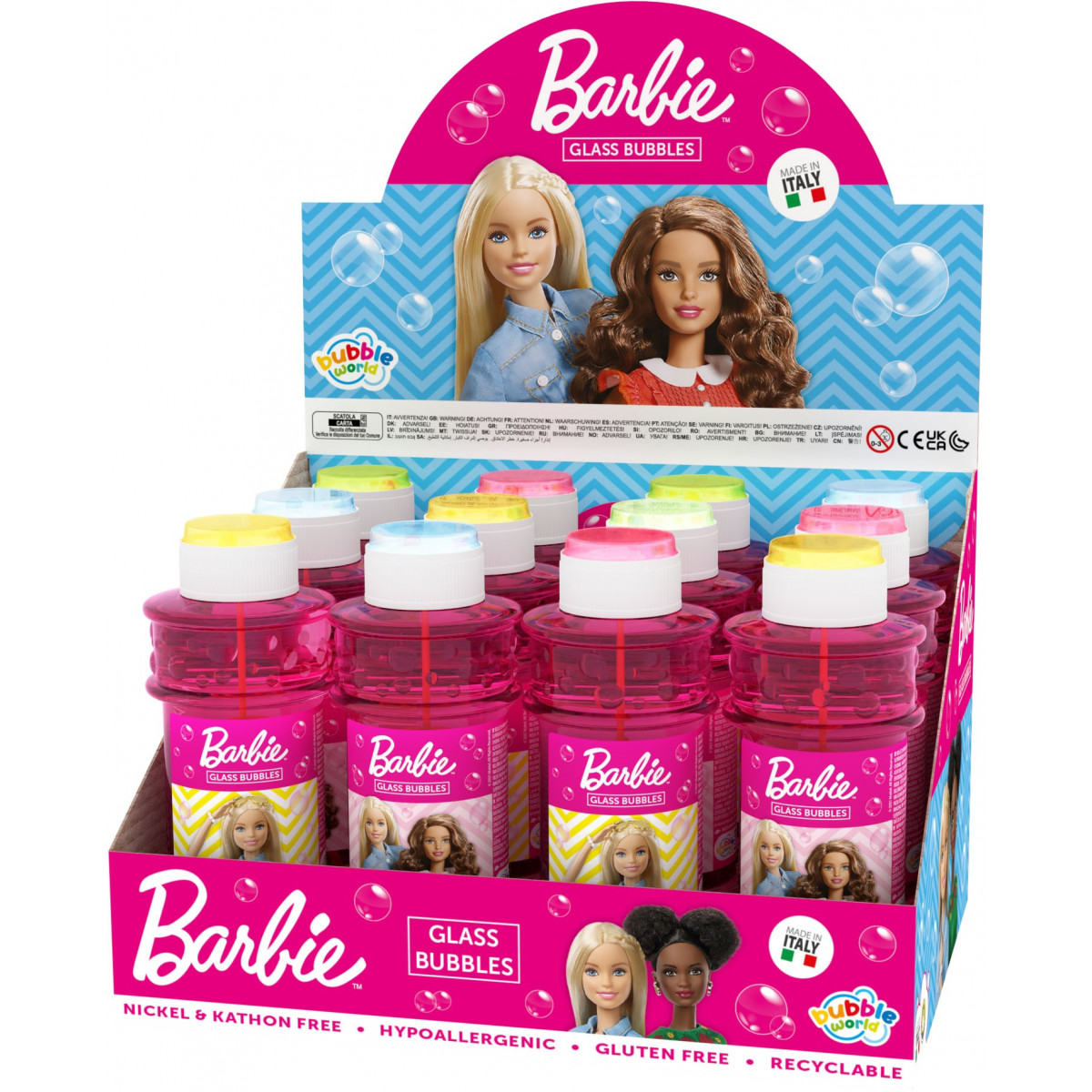 Pompe de sabão gigante da barbie